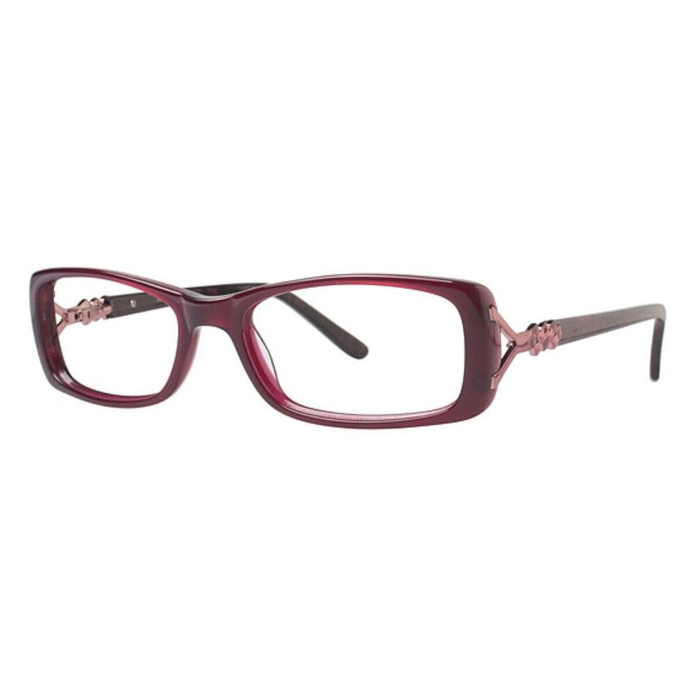 CAPRI DC 122 CLEAR BURGUNDY EYEGLASSES SUNGLASSES FRAMES 53-18